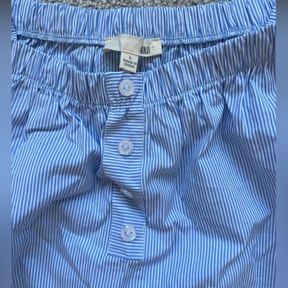 NWOT Kaii off shoulder striped cotton top women’s size large - Picture 8 of 11